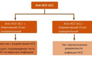 Таблица расшифровки анализа крови на гепатит c